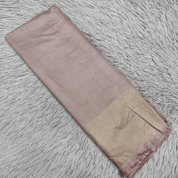 Big Size Soft Rayon Hijabs with Broad Golden Zari Border | HJ18
